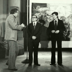 Opening of the art exhibition of students from “Ion Andreescu” Institute during the event “Young Romanian Artists in DRG“ Dresden, Germany, 1977